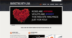Desktop Screenshot of marketingwithlina.com
